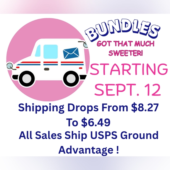🎈🎈 STARTING SEPT. 12TH 2025 SHIPPING CHANGES USPS GROUND ADVANTAGE 🎈🎈 - Picture 1 of 1